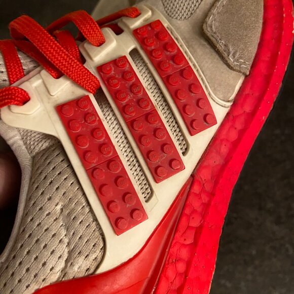 LEGO x Adidas Originals UltraBoost 21 J 'Color Pack - Red' - Size 3.5 - Picture 6 of 10
